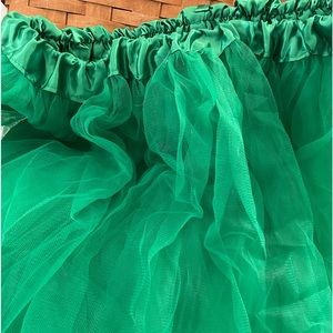 Tutu green adult size